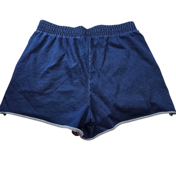 Fabletics Terry Sweatshort Large Blue Lounge Shorts Drawstring - Picture 6 of 6